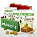 Tad Bit 's Fenugrain Munch 124; Premium Indian Handmade Salty Vegan Snacks Crucks 124; Plant Based Vegan Zdravé Snacks pro dospělé a děti 124; Dairy Free, Sugar Free Snacks 124; Low Calorie Whole Wheat Digestive Biscuits (3 balení, 600, Gram)