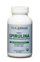 BioOptimal Organic Spirulina Tablets - Organic, Non- GMO, No Additives or Fillers - 500mg Premium Quality Dieter Supplementary with Vitamíny, Minerály, & Antioxidanty (120 Tablety)