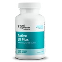 Nutri Supreme Active 50 Plus, CoQ10, Lutein, ALA a Turmeric, Pokročilý vzorec pro zdravé stárnutí a vitalitu, 120 Zeleninové kapsle
