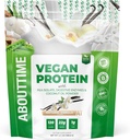 O čase Vegan Protein Powder 22g Vanilla, Přírodní ingredience, Non- GMO, Plant based, Gluten Free, Soy Free, mléčné výrobky Free, 32 Služeb