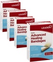 Leader Adhesive Obvazy Pokročilé léčení, Velká jedna velikost, 6 Počet - vodotěsné a pružné - 4 balení