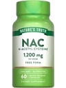 Příroda je pravda NAC dodatek 124; N Acetyl Cysteine 124; Free Form Amino Acid CLAS124; 1200 mg CLAS124; 60 Kapsle 124; Non-GMO a gluten zdarma dodatek