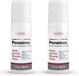Penetrex Joint & Muscle Therapy - Soothing Gel for Back, Neck, Hands, Feet - Premium All Body Rub with Arnica, Vitamin B6 & MSM - 3oz Roll On Gel (2-Pack)
