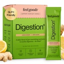 Feel zboží Gut Guardian, Organic Fiber, Probiotic & Prebiotic Powder, Sugar Free, Byliny pro Bloat, Gut Zdravotní podpora, Digestive Health for Men & Women, Non GMO, Vegan, Lemon Ginger, 15 Počet