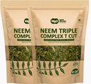 Neem Triple Complex T Cut (non Powder), Dobré, aby čerstvé Listové čaje 8 Ounces, Listy, Štěrk, Květina v poměru (80: 10: 10) (Balení po 2)