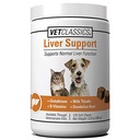Vet Classics Jaterní Support Pet Health Doplněk pro psy, Kočky - Funkce jater - B-Vitamíny, Glutathione, Mléko Thistle - Měkké tablety, Žvýkačky - 120 Měkké Žvýkačky
