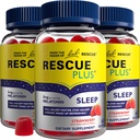 Bach RESCUE PLUS melatonin spánkové gumy, přírodní jahodové aroma, spánková pomoc, dietní dodatek, vegan, gluten- free, žádné umělé aroma, barvy nebo sladkosti, 3 balení, 180 Počet celkem