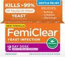Femiclear Gentle Relief Formule 2 Day Infekce Léčba, Gentle Formule pro citlivější jedince, All- Natural Ingredients Matrice + Externí Itch Relief Ointement, Ženské produkty péče