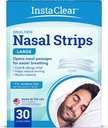 Nazální dýchací proužky, jasné velké 30 ct cd 124; pracuje okamžitě, Nazální zácpa úleva, zastaví snoring, chlad a alergie