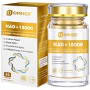 OMOGS NAD + 300 mg + Trans- Resveratrol 200 mg, čistý doplněk NAD, Max Absorpce, Zvýšení doplněk pro opravu DNA, zdravé stárnutí, buněčná energie a dlouhověkost, 60 Kapsle