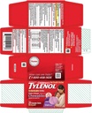 Tylenol Dětská bolest + Horečka Žvýkací tablety Grape Flavor - 24 ct, balení po 4 ks