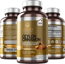 Smart Nutra Labs Organic Ceylon Skořice Dodatek 1200mg na Serving, 180 Vegan Kapsle, 100% čisté, Pravý Ceylon Skořice