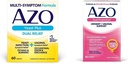 AZO Yeast Plus Dual Relief 60 tablet, kvasinková infekce a vaginální příznaky Relief + Dual Protection, Močová + Vaginální podpora *, Prebiotic Plus Klinicky osvědčený ženský Probiotic 30 Počet