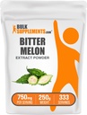 Bulksupplements.com Hořký Melon Extract Powder - Hořký Melon Extract, Hořký Gourd Extract - Bylinný dodatek, Gluten Free, 750mg na Serving, 250g (8.8 oz) (Balení po 1)