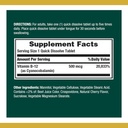 Nature 's Bounty vitamin B12, podporuje energetický metabolismus a nervový systém zdraví, 500mcg, 100 Quick Disolt Tablety (Balení po 2)