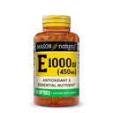MASON NATURAL Vitamin E 450 mg (1000 IU) - Antioxidant a esenciální výživa, zdravý imunitní systém, kůže a oči, dodatek k celkovému tělu, 50 Softgels