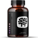 SALTT Relax - Magnesium Kapsle Dodatek - 203mg Iontový chlorid hořečnatý w / sodík, draslík, Elektrolyty - Vegan, cukr & gluten Free - 240 Počet - od Keto Chow