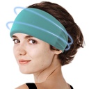 Crimmy Migréna Bolest hlavy Relief Cap, Chlazení Gel Čelenka Neck Wrap Klobouk maska, Soothing Ice Pack hlava tvář studená komprese pro napětí Stress & kocovina