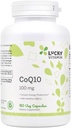 Lucky Vitamin - CoQ-10 s Hawthorn Berry 100 mg. - 180 Veg Kapsle
