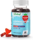 Vegan Ashwagandha Gummies- 3000mg Extrakt z vysoce potentní Ashwagandhy s vitaminem D2 D2 D2 124; Jahodový flavor 124; 60 Cts / láhev