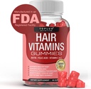 Vlasové vitamíny Gummies Dodatek pro ženy a muže - Růst vlasů Vitamíny 5000mcg Biotin Gummies, kyselina listová, vitamín C & E, Podpora silnější vlasy, kůže, nehty, Non- GMO Vegam pro, 60 Počet