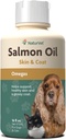 NaturVet Salmon Oil Skin Supplement pro psy a kočky - Obsahuje Omega-3, 6 mastné kyseliny - Pro zdravou pleť, Glossy Coats - Doping Coat Supplement, Cat Skin Supplement - 16 Oz.