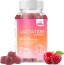 Kojení a poporodní podpora Gummies - s požehnaným bodláčí, fenyklové semeno, mléko bodláčí, Moringa, slunečnice Lecithin, Vitamin D3 & B12 - Zvýšení produkce mléka