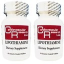 Kardiovaskulární výzkum Lipothiamin B dodatek 120 Tablety - Vitamin B1 Nyní s Alpha Lipoic Acid - 2 X 60 Počet