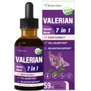 Valerian Root Sleep Support Kapky, Vášeň Květ, Heřmánek, Levandule, Soursop Listy, & Hibiscus Herb Extract Dodatek Tinktura pro spánek Soundly & Hluboce. Perfektní se spánkem. 2oz