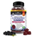 BioSchwartz Elderberry Gummies s zinem a vitaminem C - Přírodní imunitní podpora pro dospělé a děti - Black Sambucus Elderberry - Third- Party Testováno, Non- GMO, Vegan Multiminerální dodatek, 60 Počet