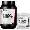 BARE VÝKONNOST VÝKONNOST BPN Vegan Vanilla Protein + Silné zelené ananasové kokosové pouzdro