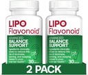 Lipo- Flavonoid Balance Support for Vertigo & Závratě Relief - Clinically-Testovaný vzorec s Ginkgo Biloba & Vitamin D & B Complex - Inner Ear Health & Balance Support - 30-Count - 2-Pack