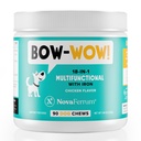 NovaFerrum Bow Wow 124; 18- in-1 Multifunkční s doplňkem železa pro psy 124; Krevní podpora pro anémii 124; Glukosamin 124; Probiotika 124; Antioxidanty 124; Kuřecí aroma 124; 90 Žvýkačky