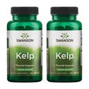 Swanson Kelp - Přírodní zdroj jódu podporující zdraví štítné žlázy - Minerální doplněk w / jód zdroj standardizovaný 0,4% - (250 tablet, 225mcg každý) (2 balení)
