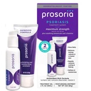 Prosoria léčebný systém Single Kit - 2oz current 124; Mocná psoriáza Relief s kyselinou salicylovou, kurkuma, Shea Butter & Vitamins Spread 124; Gel & Ointment for Scaling, Flaking, Sucho, Svědění a zarudnutí Relief