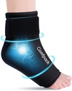 Ankle Ice Pack Wrap pro otok, opakovaně použitelné Foot Ice Pack Wrap, Hot & Cold Therapy Compression Relief, Achilles Tendonitis, Sprain, Heel Pain, Spreed