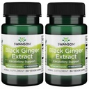 Swanson Black Ginger Extract - Podporuje zdravý krevní oběh a fyzickou vigor - May Aid Heart Health, Muscle Tissue, a duševní pohodu - (30 Veggie Kapsle, 100mg každý) (2 balení)
