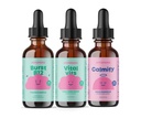 JoySpring B-Complex & Vital Vits with Magnesium Drops Bundle 124; Přirozeně Sourced Kids Vitamíny & Minerály 124; Non-Alkoholic, Sugar- Free Liquid Formule 124; Vegan & Vegetarian Liquid Drops Dodatek