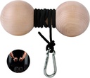Dřevěný wrist Roller a Forearm Posilovač, Grip síla Trainer, Arm Blaster Cvičení, Síla Trainer pro prsty a zápěstí.