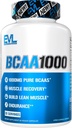 BCAAs Amino Acids Dodatek pro muže - EVL 2: 1: 1 5g Kapsle pro práci po zotavení a Lean Muscle Builder pro muže - BCAA1000 Branched Chain Amino Acids Nutritional Supplement - 30 Servings