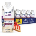 Zajistit Max Protein Shake 124; Cherry Cheesecake cut 124; připraven k pití 124; 30g protein pro svalové zdraví 124; 1g Cukr, 4g Fiber cut 124; 11 fl oz, 12 Pack