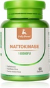 Nattokináza Doplňky 180, 000FU Celá lahvička 60 Kapsle, 6, 000FU 2 Kapsle Denní nutriční doplňky Systémové enzymy Vegetariánské Friendly pro kardiovaskulární a cirkulační podporu