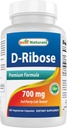 D-Ribose 700mg 180 Vcaps - Natural ATP Energy Production - Vyrobeno v USA na základě GMP Certified Facility a třetí strana Tested for Purity. Zaručeně!