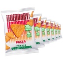 Legendární potraviny Pizza Protein Chips - Popped Tortilla Style - 20g High Protein, 4g Net Carbs, Nízký cukr, gluten zdarma, Keto Snack Packs - 7 Počet - Zdravé křupavé Chips