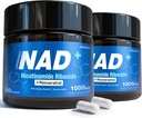 NAD dodatek - NAD Nicotinamid Riboside Resveratrol, Lipozomální NAD + Doplněk 1000mg pro ženy a muže - Zdravé stárnutí, Mozková a celulární energie, Non- GMO, Bezlepkové 160 Kapsle