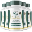 (Úřední 5 Pack) Tropislim, Tropislim Všechny přírodní Karibik Flush, Úbytek hmotnosti, Tropislim hubnutí Kapsle pro ženy, Zdravý životní styl + Leaner Physique, Tropické Recenze (300 Kapsle)