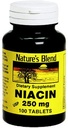 Nature 's Blend Niacin 250 mg 250 mg 100 Tabs