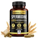 Zemní elixír Spermidine doplňky 1200mg (90 Kapsle) - Anti Aging - 3. strana Testováno (12 mg Spermidine Powder) Max Čistota - 100% Čistá Espermidina- Fermented Wheat Germ Extract - NMN Alternativní