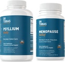 Dr. Tobias Menopauza Relief a Psyllium Daily - podporuje hormonální rovnováhu a stravitelné zdraví, non-GMO