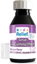 Kids Relief Sirup with Calming Effect, for Kids 0-12 Yrs, Grape Flavor, Gluten and Dye Free, No Add Sugar, 3.4 Oz
